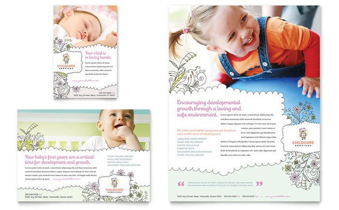 Baby & Child Day Care - Business Marketing Templates
