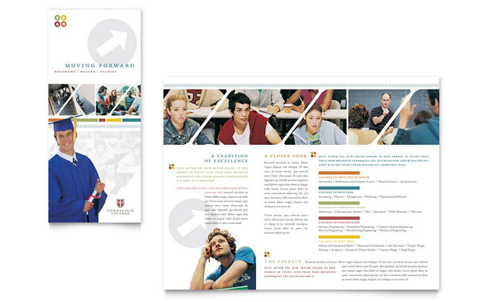 Brochure Template Design - College & University