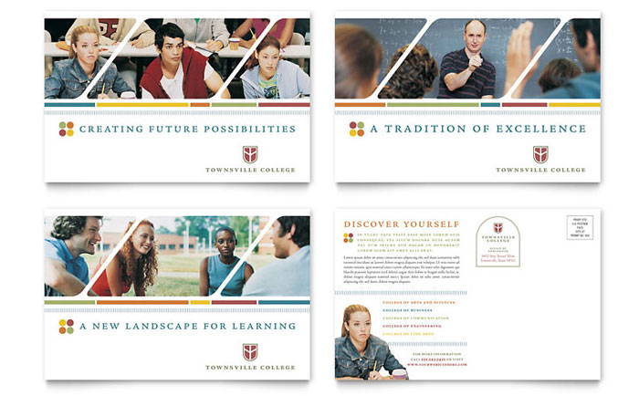 Postcard Template Design - College & University
