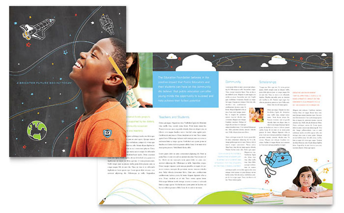 Brochure Template Design - Education Foundation