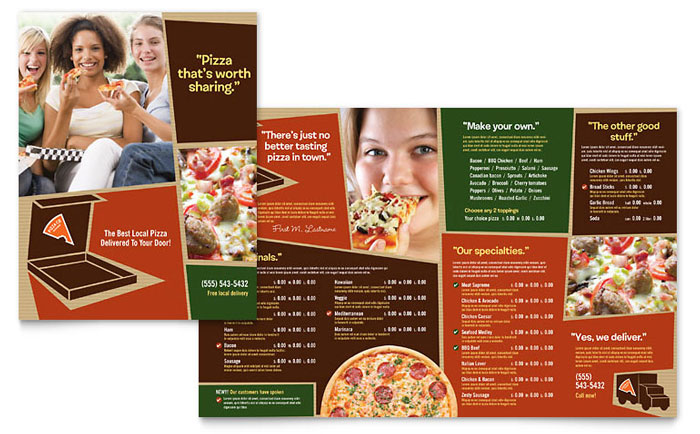 Pizza Pizzeria Restaurant - Business Marketing Templates