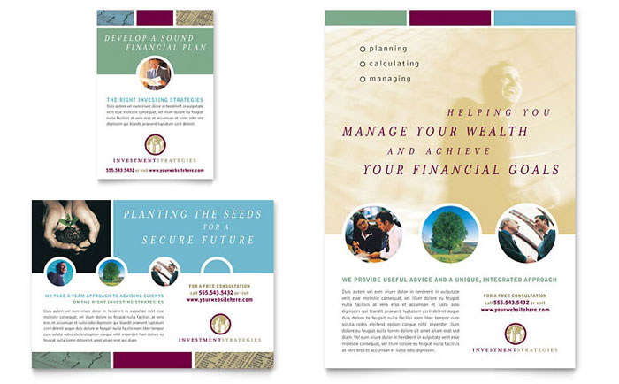 Flyer & Ad Template Design - Financial Planning & Consulting
