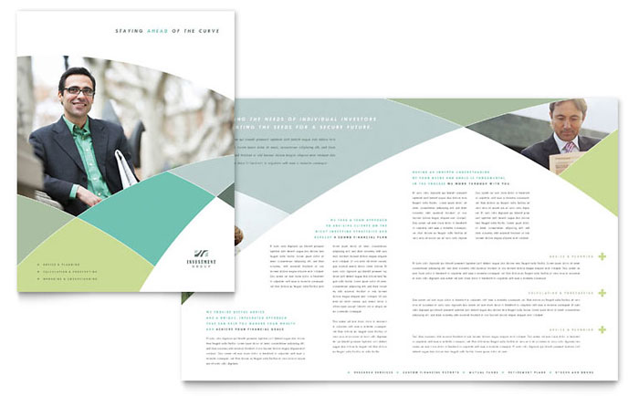 Brochure Template Design - Financial Advisor