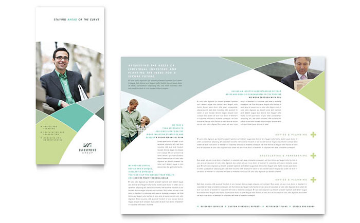 Brochure Template Design - Financial Advisor