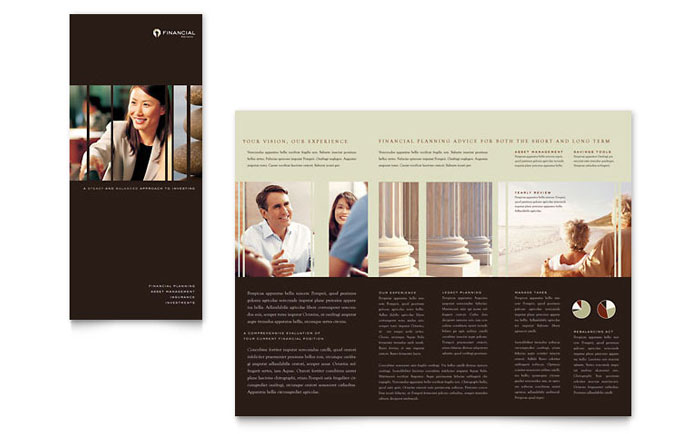 Brochure Template Design - Financial Planner