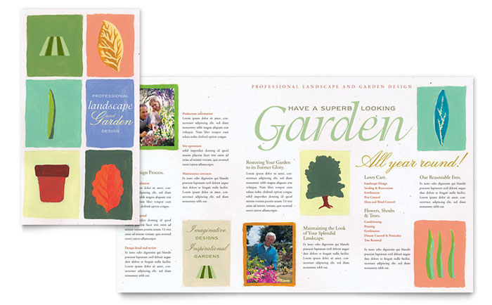 Brochure Template Design - Garden & Landscape Design