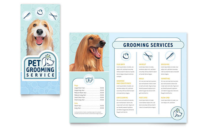 Pet Grooming Service - Business Marketing Templates