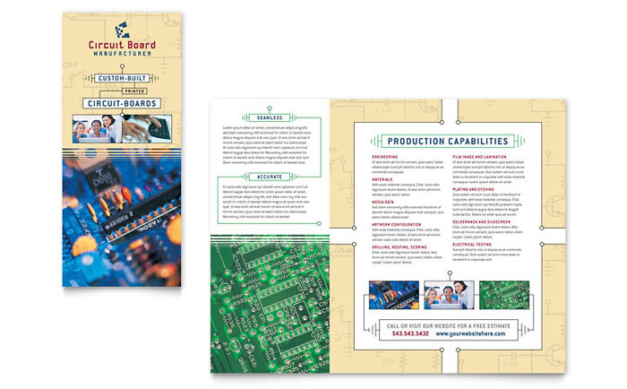 Circuit Board Manufacturer - Business Marketing Templates