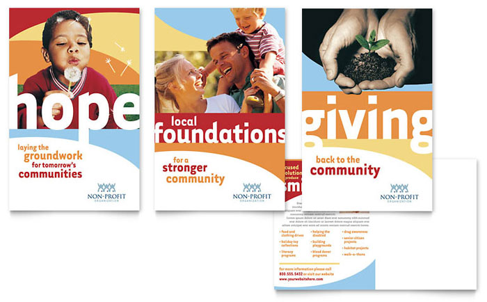 Postcard Template Design - Community Non Profit