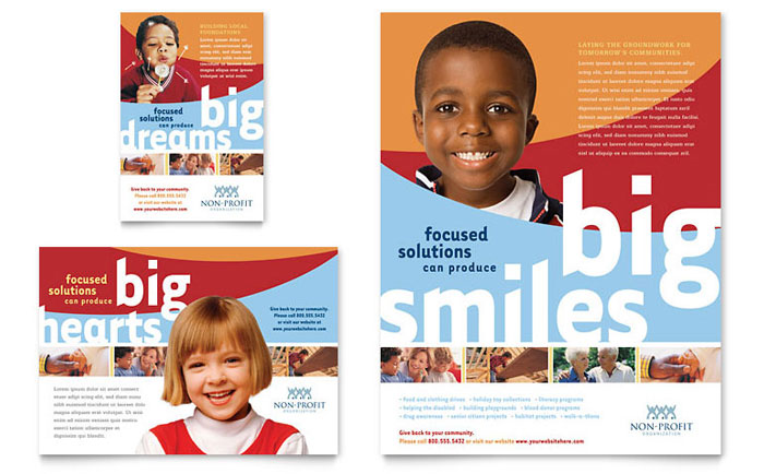 Flyer & Ad Template Design - Community Non Profit