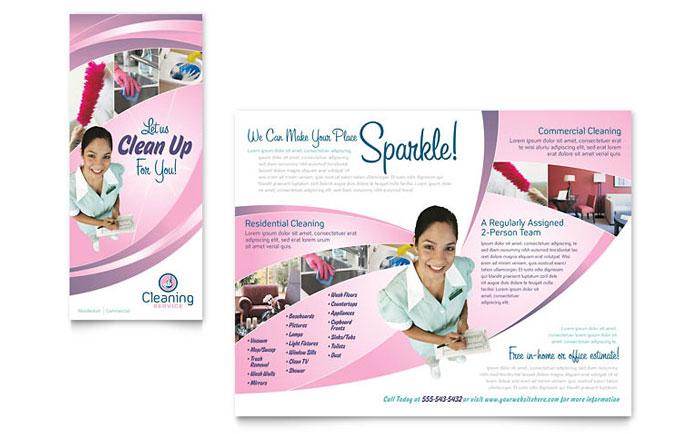 House Cleaning & Maid Services - Business Marketing Templates