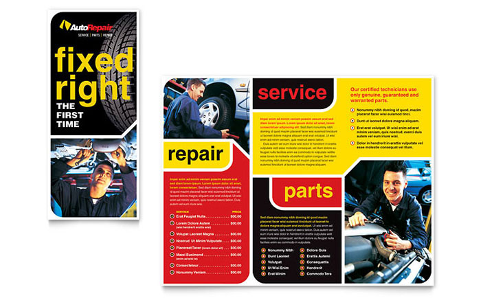 Auto Repair - Business Marketing Templates