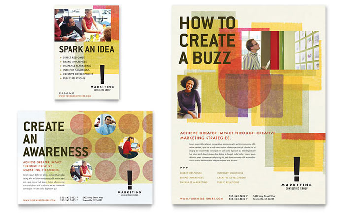 Flyer & Ad Template Design - Marketing Consultant