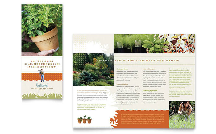 Brochure Template Design - Landscape & Garden Store