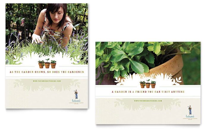 Poster Template Design - Landscape & Garden Store