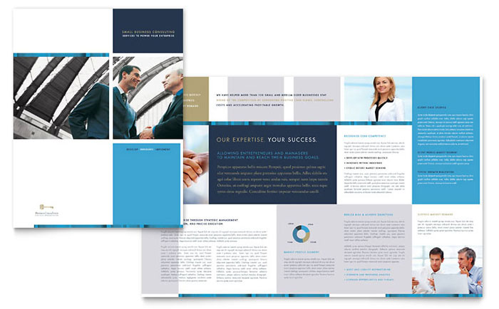 Brochure Template Design - Small Business Consulting