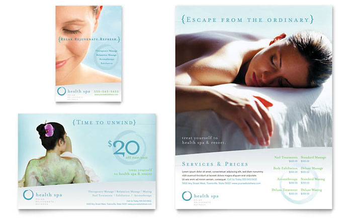 Flyer & Ad Template Design - Day Spa & Resort