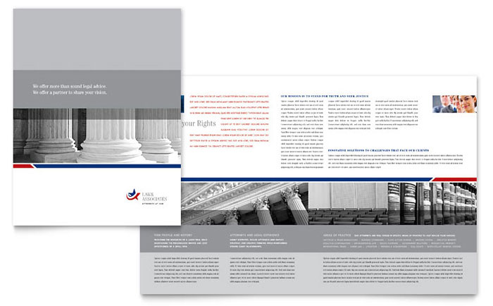 Brochure Template Design - Legal & Government Services