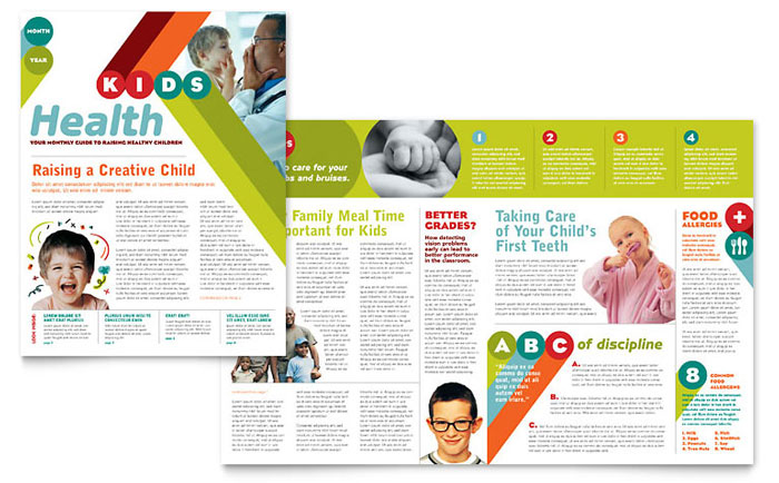 Newsletter Template Design - Pediatrician & Child Care
