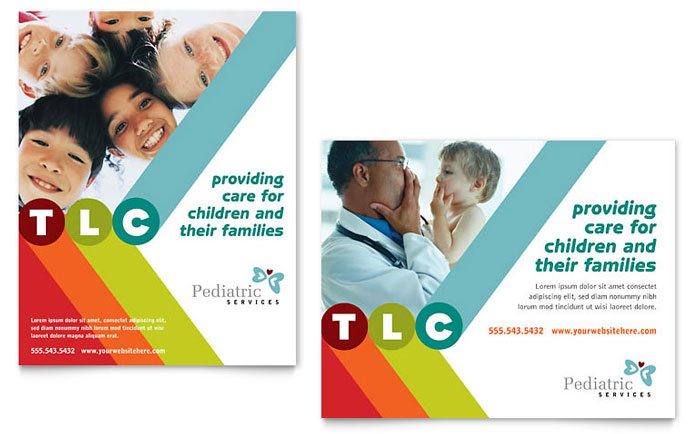 Poster Template Design - Pediatrician & Child Care