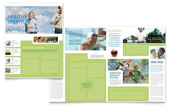 Newsletter Template Design - Healthcare Management