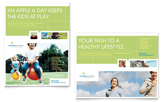 Poster Template Design - Healthcare Management