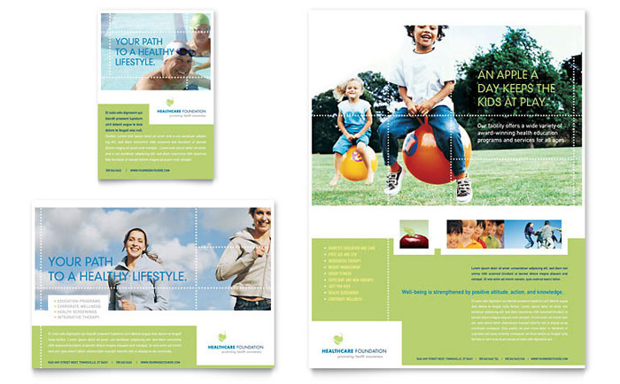Flyer & Ad Template Design - Healthcare Management