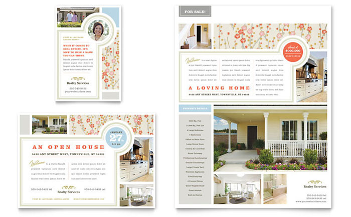 Real Estate Home for Sale - Business Marketing Templates
