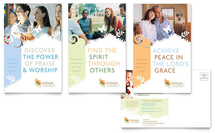 Postcard Template Design - Christian Church