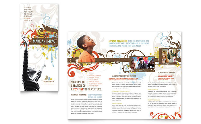 Brochure Template Design - Church Ministry & Youth Group