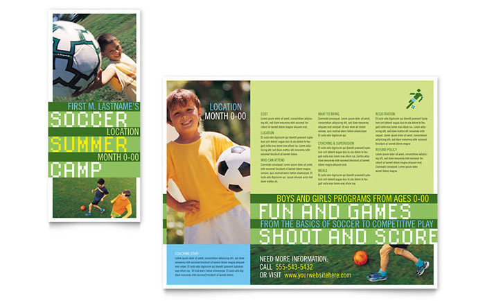 Soccer Sports Camp - Business Marketing Templates