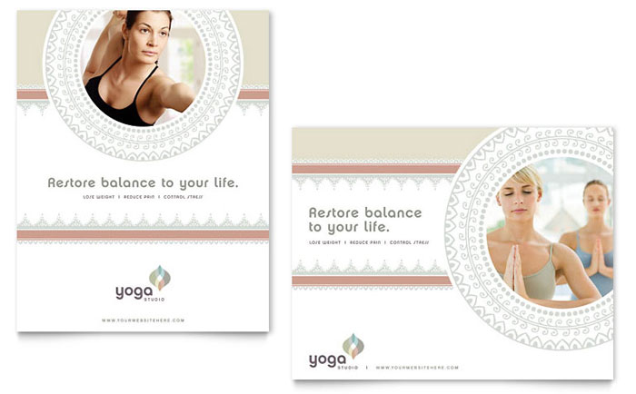 Poster Template Design - Yoga Studio