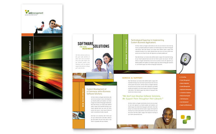 Brochure Template Design - Internet Software