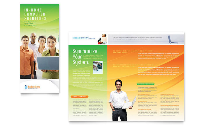 Brochure Template Design - Computer Services & Consulting