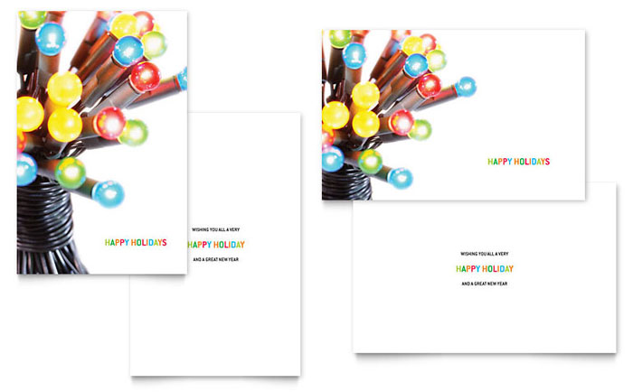 Christmas Lights - Business Marketing Templates