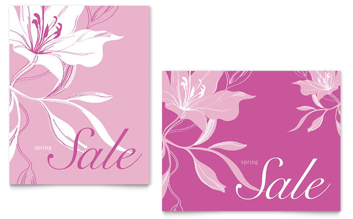 Pink Flowers - Business Marketing Templates