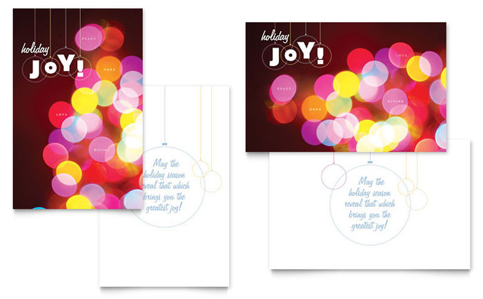 Holiday Lights - Business Marketing Templates