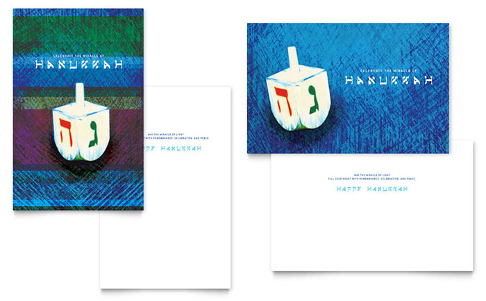 Hanukkah Dreidel - Business Marketing Templates
