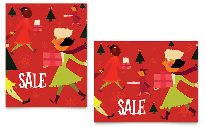 Holiday Shoppers - Business Marketing Templates