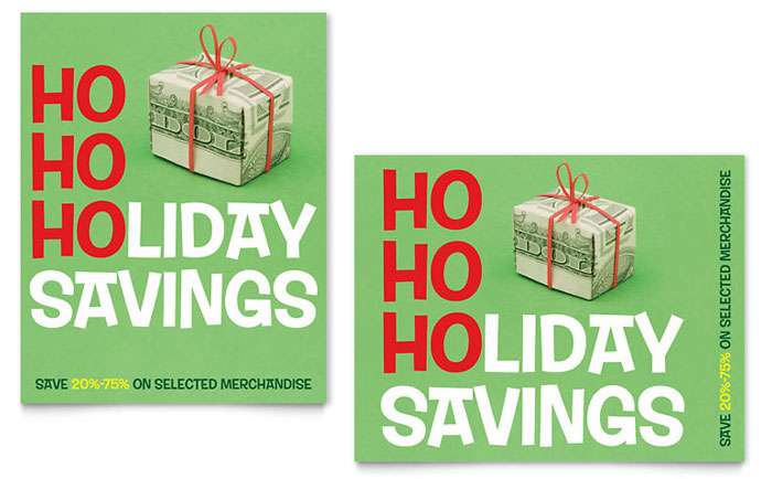 Holiday Savings - Business Marketing Templates