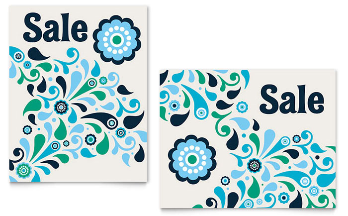 Winter Color Floral - Business Marketing Templates