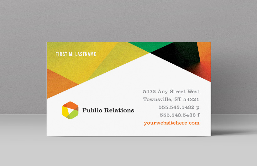 Creative agency business card - adobe illustrator template
