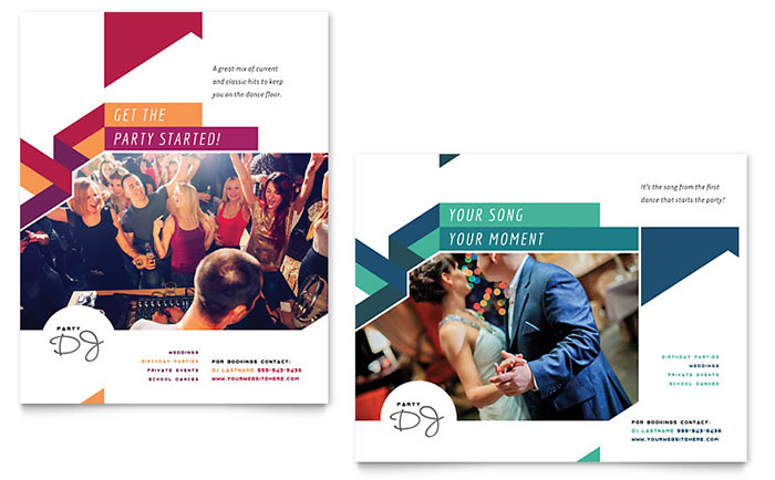 disc-jockey-ad-poster-design Disc Jockey DJ Ad Poster Design Template