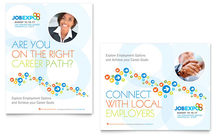 job-fair-ad-poster-design Job Fair Ad Poster Design Template