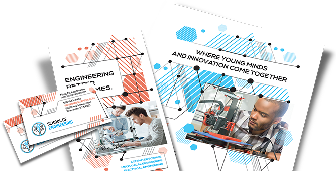 Technology brand identity marketing templates