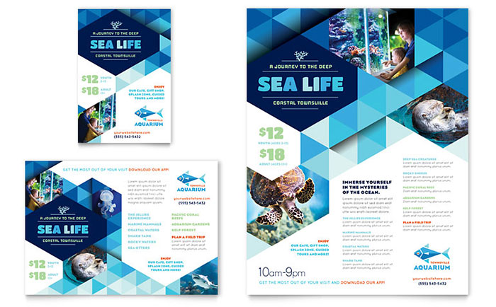 Aquarium Flyer InDesign Template