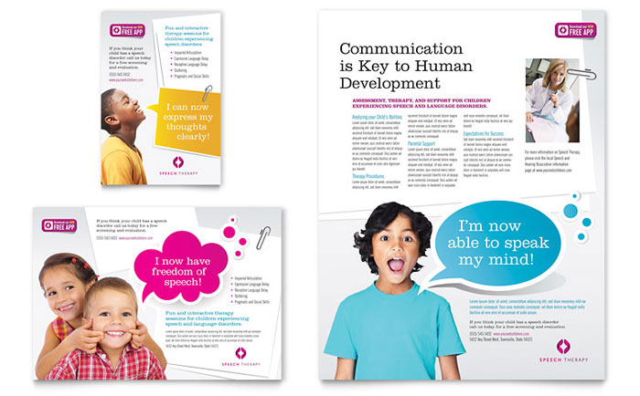Child Therapy Flyer Template InDesign
