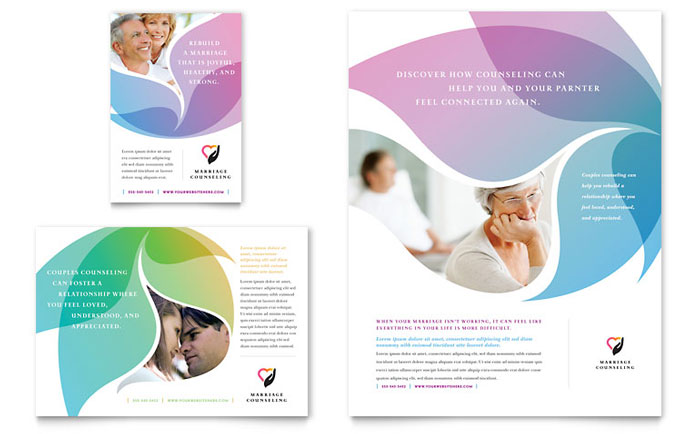Couples Counseling Flyer InDesign Layout