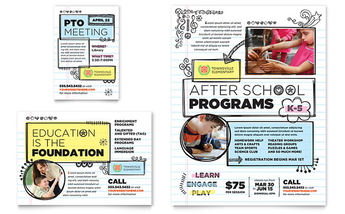Elementary School Flyer InDesign Template