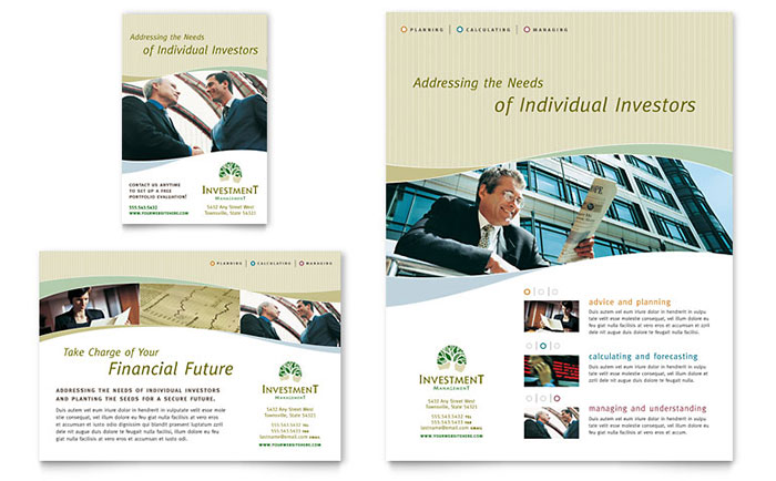 Financial Marketing Flyer InDesign Template